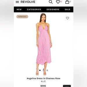 A.L.C Angelina Dress in Chateau Rose